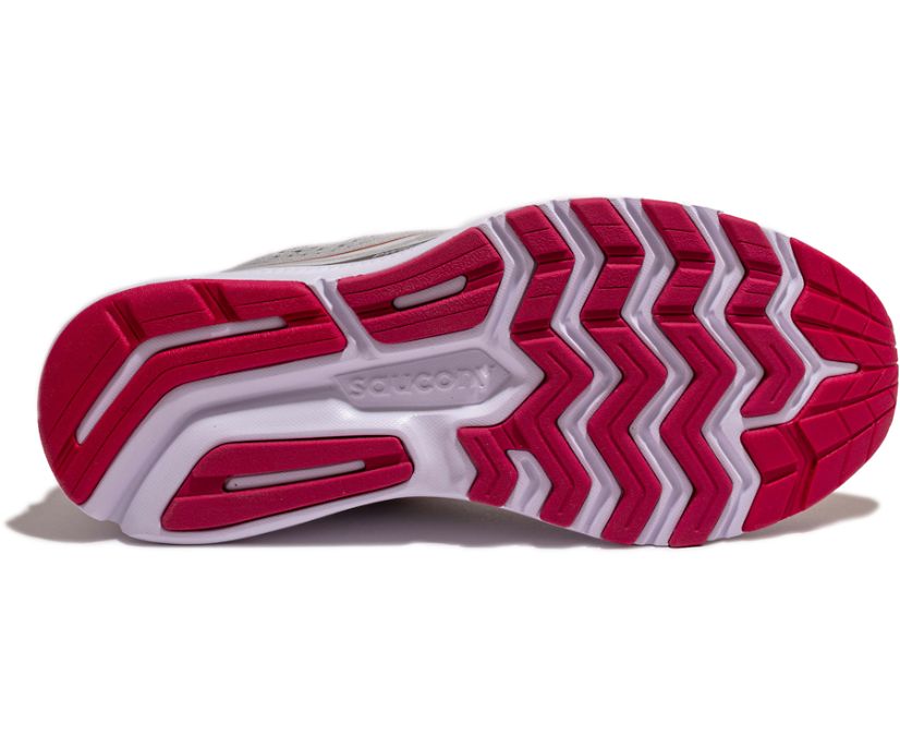 Saucony Ride 14 Women's Running Shoes Grey / Red | Canada 189UZGT